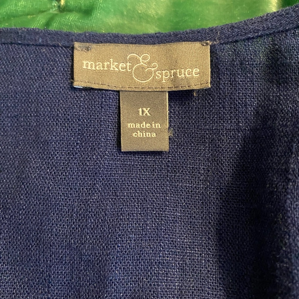 NWOT embroidered linen kimono - Picture 3 of 8